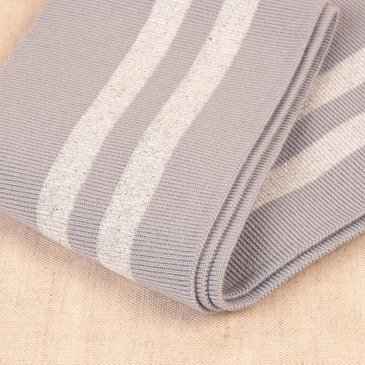 Double Stripe Cuffing By Stephanoise. Cotton Knit Fabric: cuffs and waistbands.