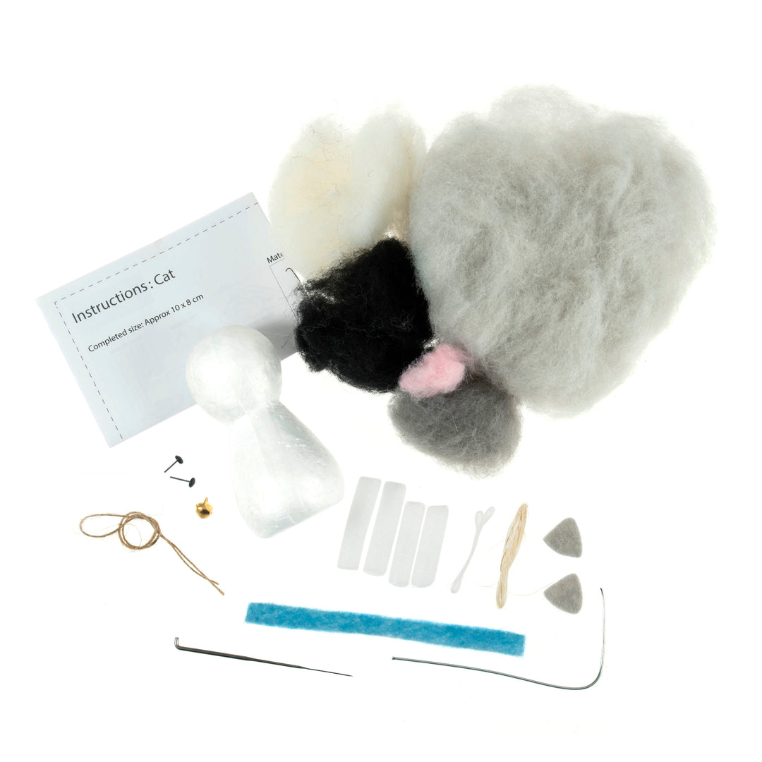 Needle Felting Craft Kit - Cat