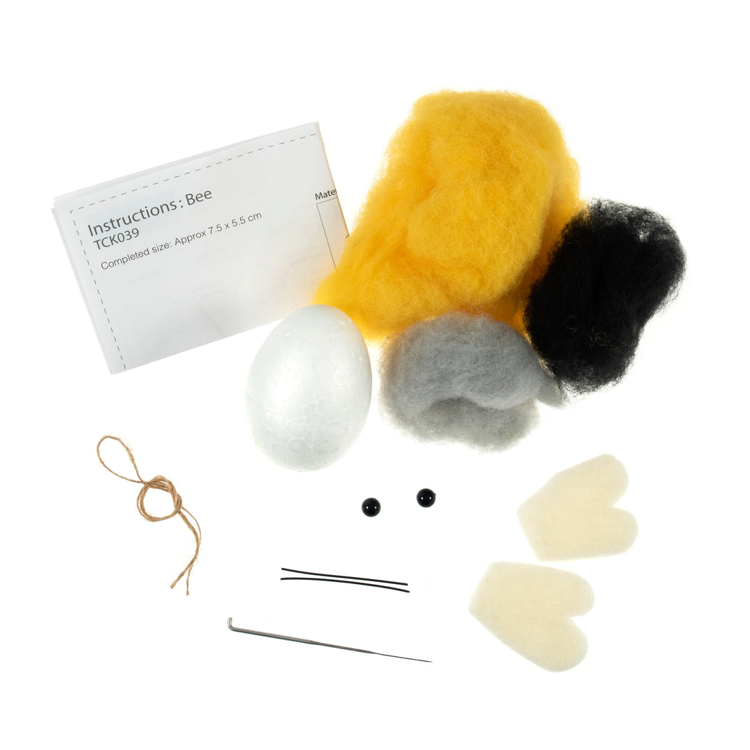 Needle Felting Craft Kit - Bee
