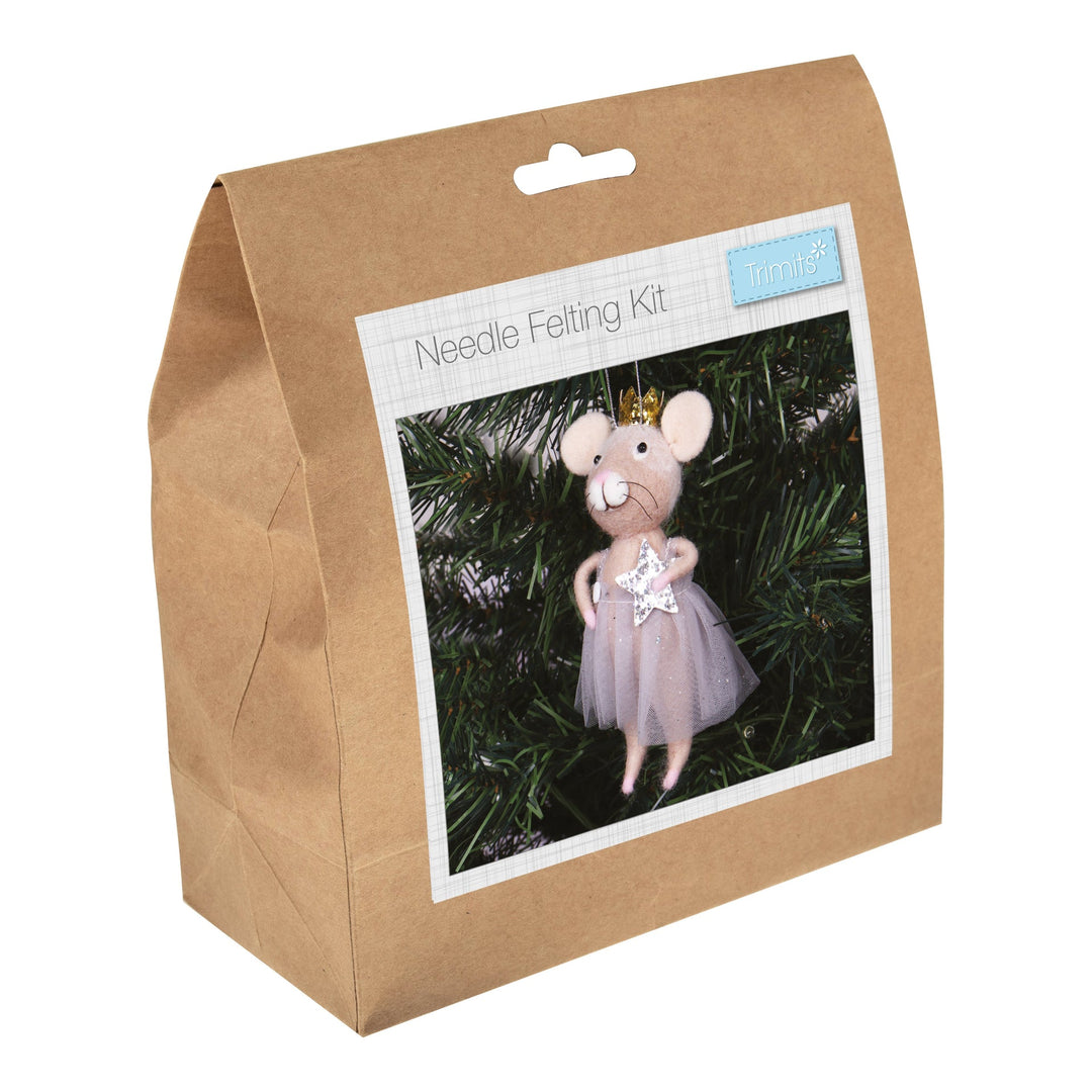 Trimits Make Your Own Needle Felting Christmas decoration craft kit. Stocking filler.