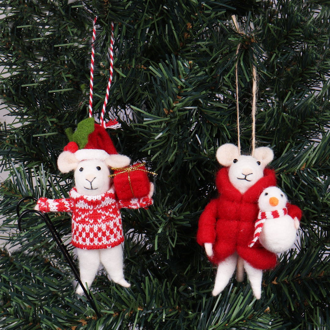 Mouse Fairies 2/3 pk - Trimits MYO Christmas Needle Felting decoration craft kit.