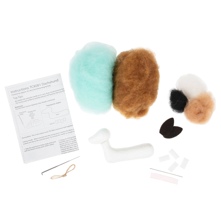 Needle Felting Craft Kit - Dachshund