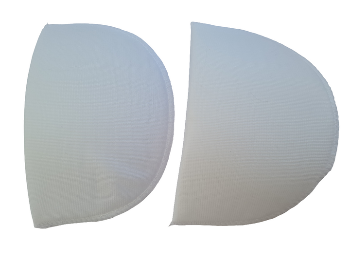 Shoulder Pads (one pair), white small, medium and large. Dressmaking and sewing.
