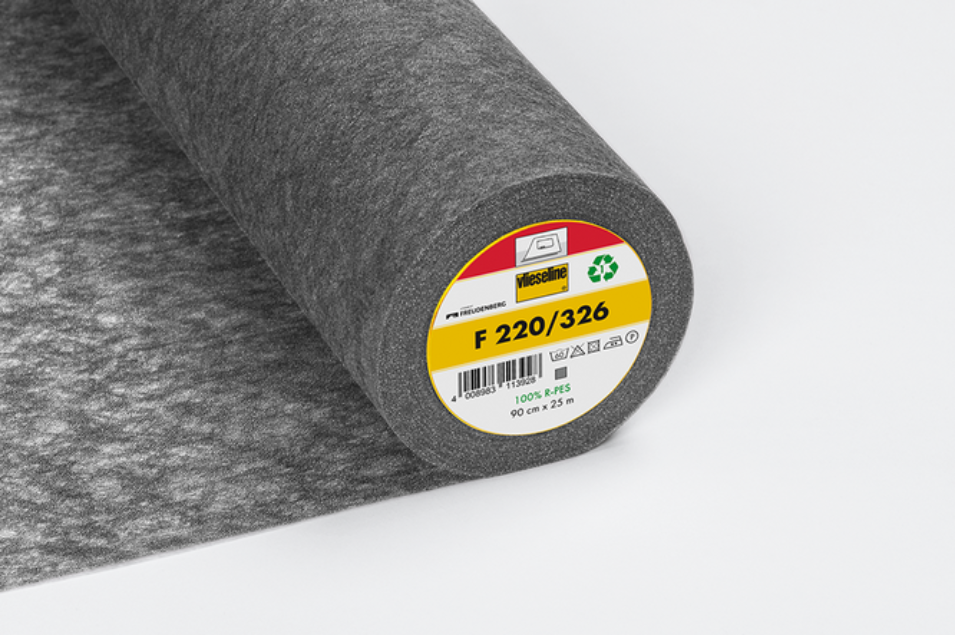 Vilene F220/326 choarcoal iron on interfacing