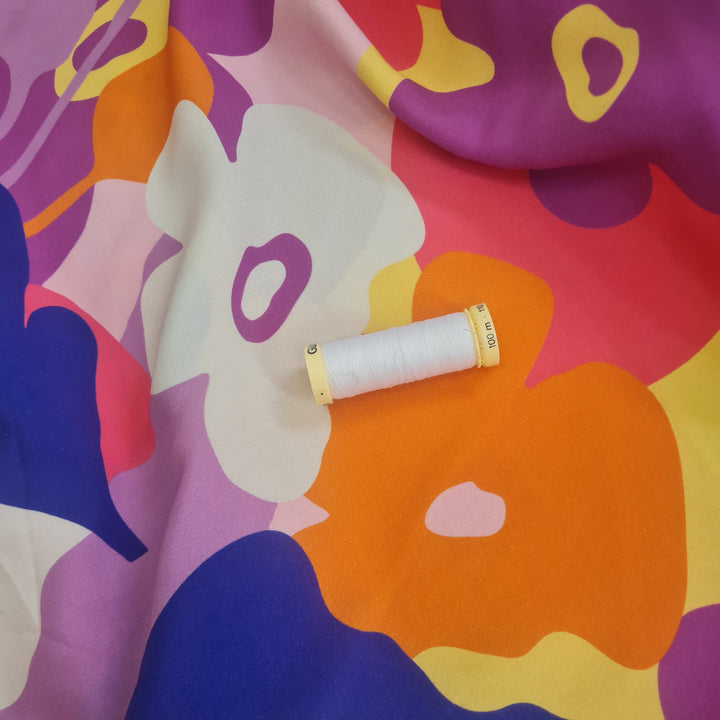 Lenzing™ ECOVERO™ viscose Trail Run by Nerida Hansen - Purple per 1/2m