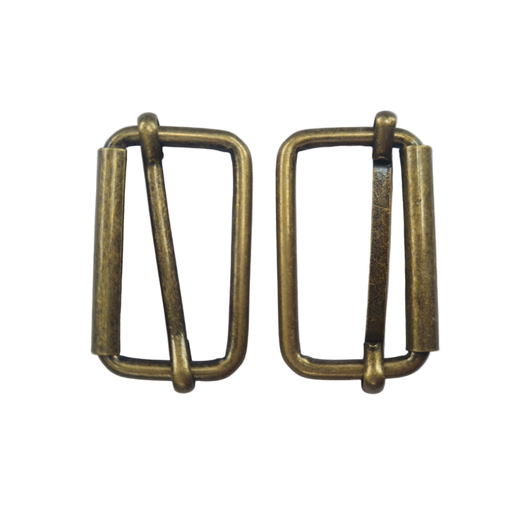 Two bronze metal buckles size 25mm
