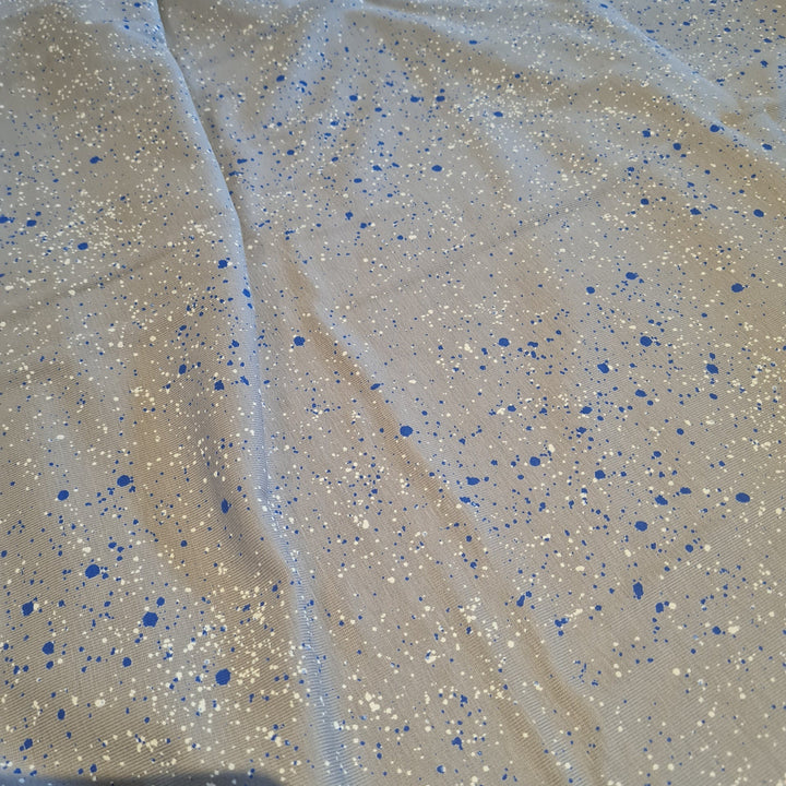 Grey Paint splash Oeko-tex cotton jersey knit dress T-shirt fabric per metre