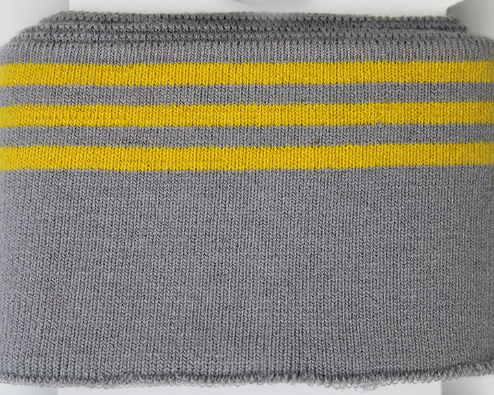 Double Stripe Cuffing By Poppy. OEKO-TEX cotton Knit Fabric: cuffs and waistbands.