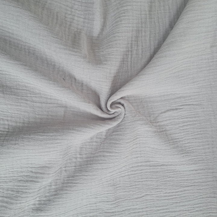 Solid Plain double gauze muslin 100% cotton fabric. Various colours.