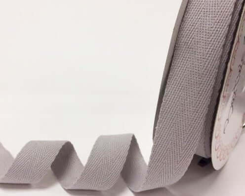 Bertie's Bows Cotton Herringbone Webbing/Tape: 25 mm. Per metre