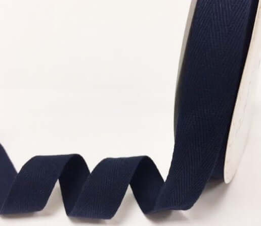 Bertie's Bows Cotton Herringbone Webbing/Tape: 25 mm. Per metre