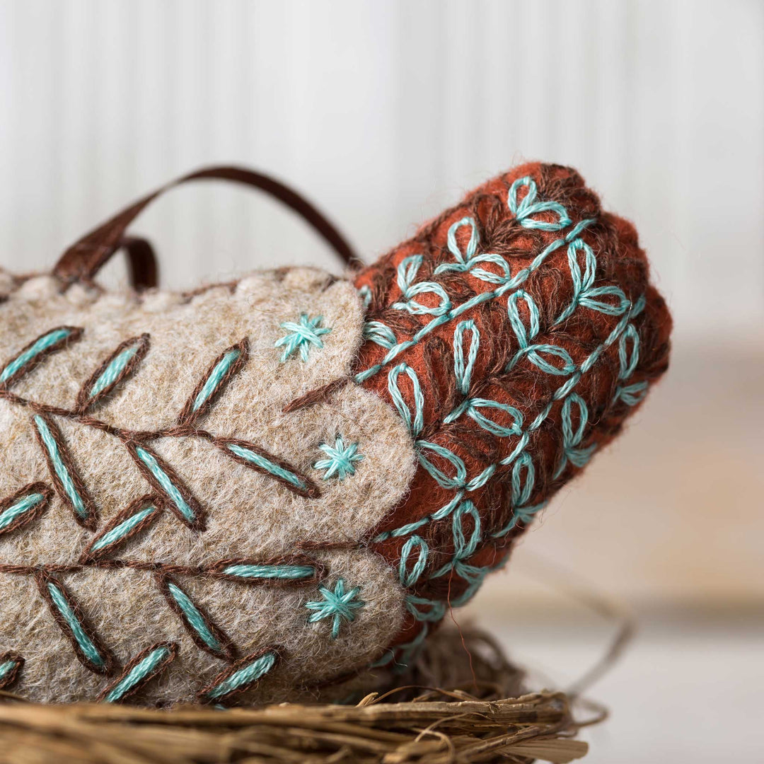 French Hen felt craft kit, Corinne Lapierre, UK.