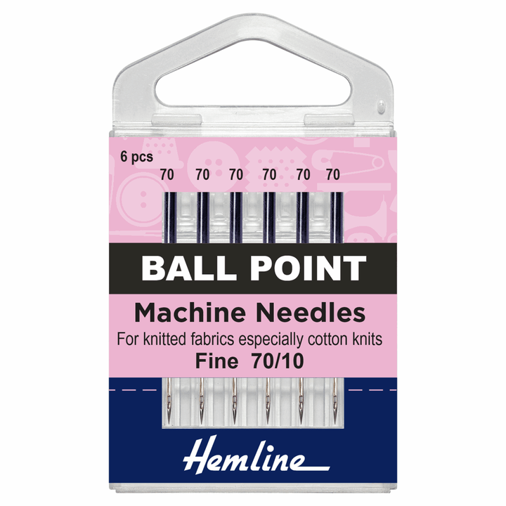 Hemline sewing machine needles x 5/6/10. Ballpoint, Stretch, Universal, Jeans, Quilt.