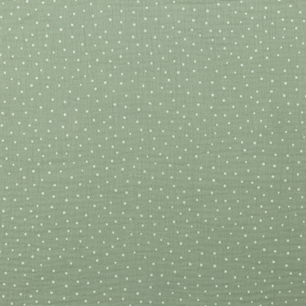 Small Dots Cotton Double Gauze Muslin dress fabric by Poppy. x half metre.