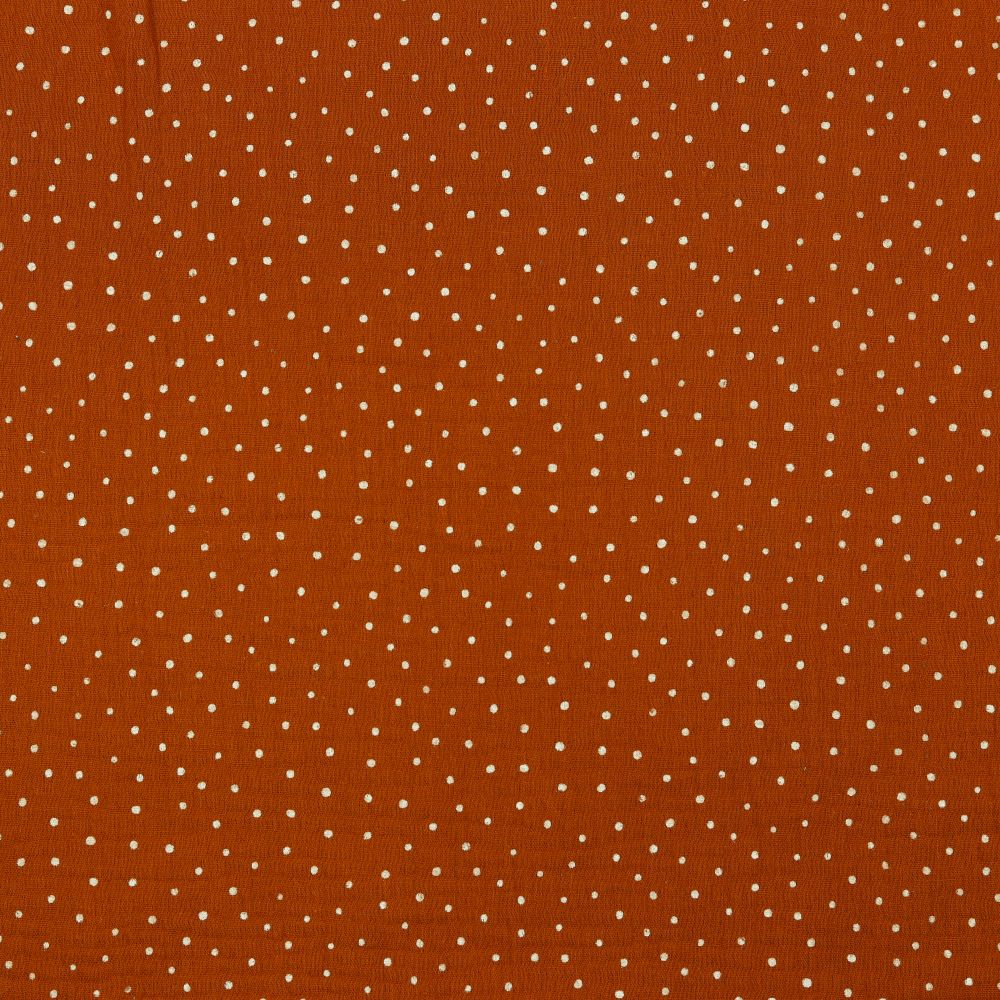 Small Dots Cotton Double Gauze Muslin dress fabric by Poppy. x half metre.