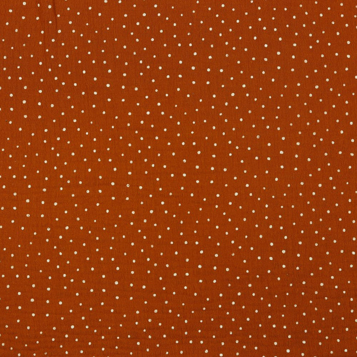 Small Dots Cotton Double Gauze Muslin dress fabric by Poppy. x half metre.