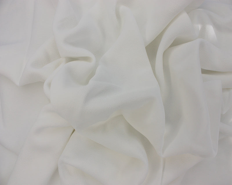 Solid Plain viscose crêpe: white, mint green and black dressmaking fabric