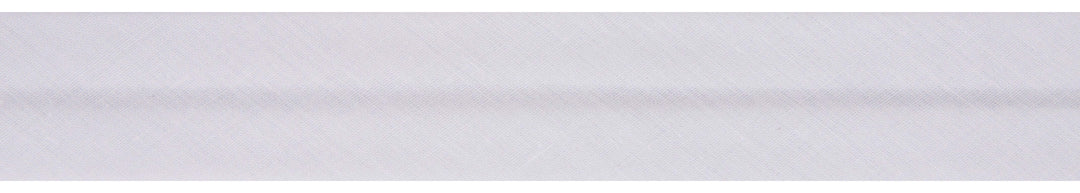 Solid plain polycotton bias binding tape: 13 mm (1/2 in) wide trim, per metre. Trimits