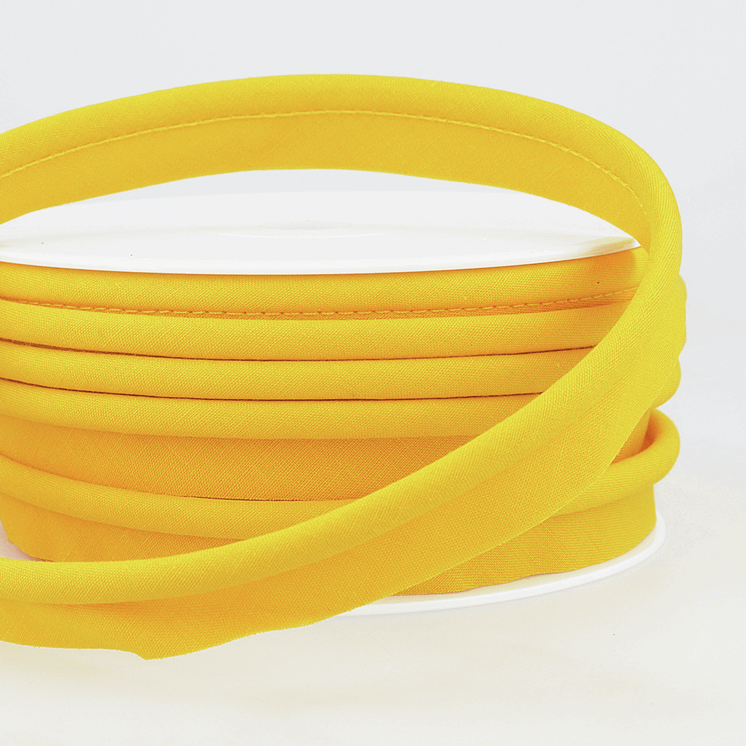 Flanged 18mm wide piping cord 5 mm Polycotton bias binding cut - Per Metre