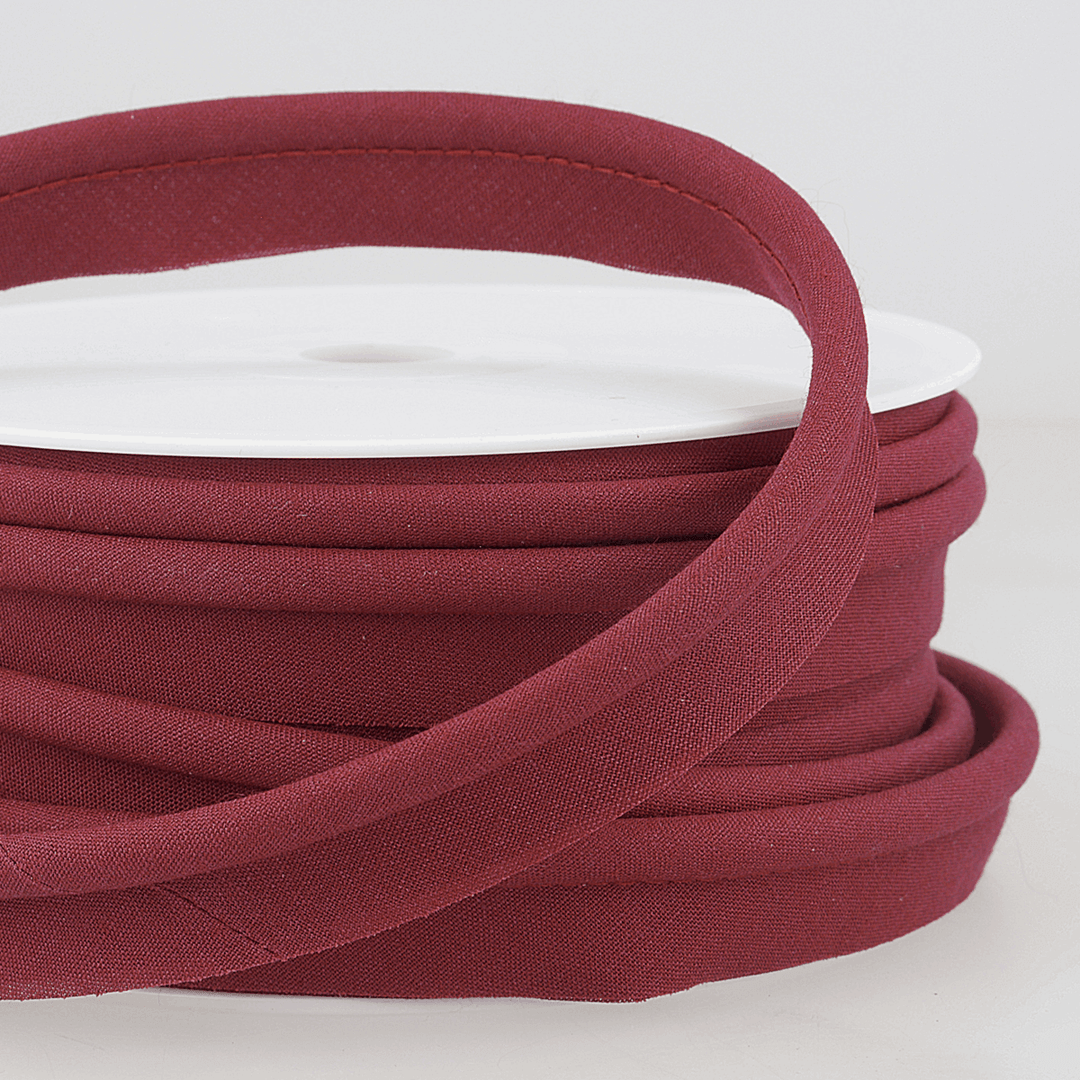 Flanged 18mm wide piping cord 5 mm Polycotton bias binding cut - Per Metre