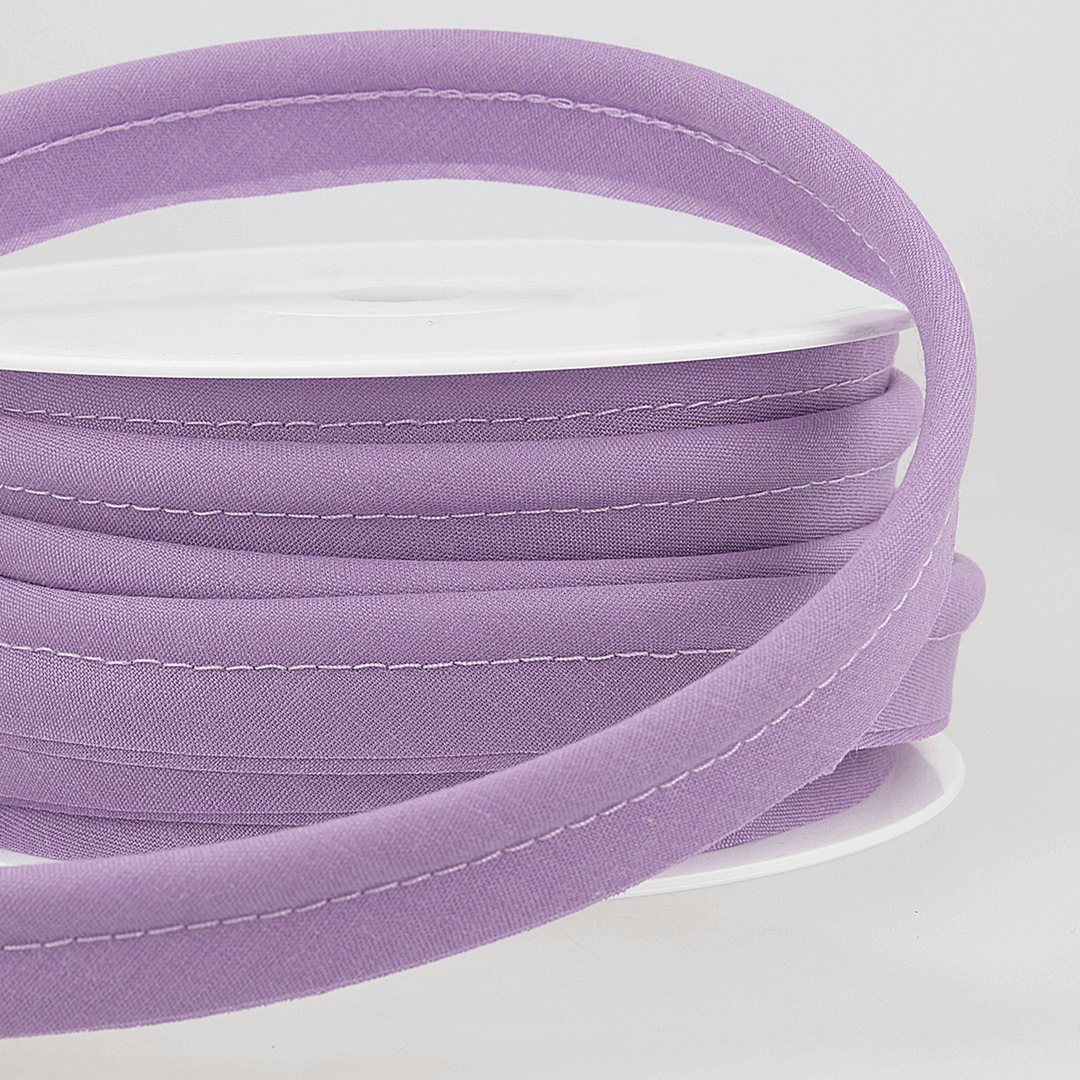 Flanged 18mm wide piping cord 5 mm Polycotton bias binding cut - Per Metre