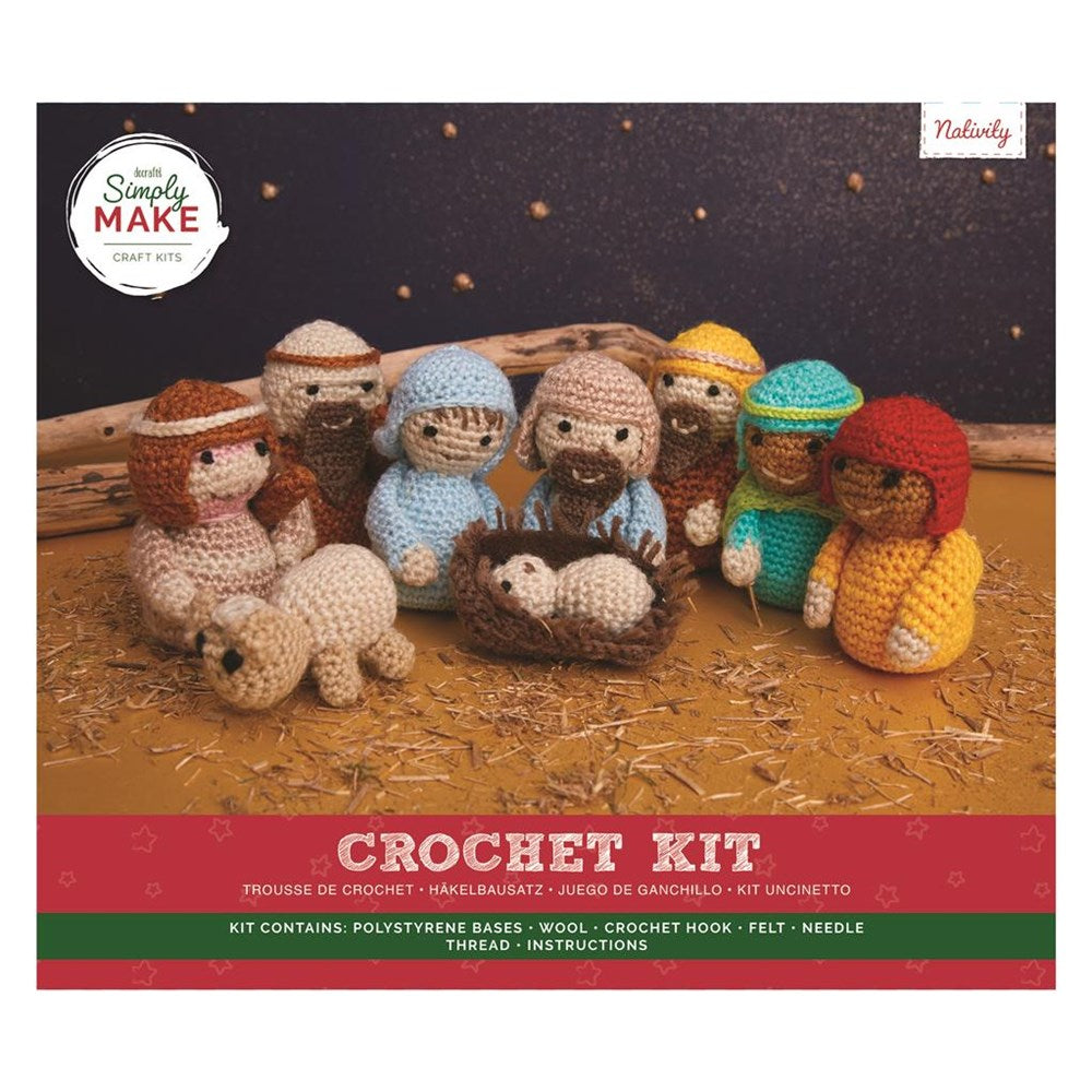 Docrafts Simply Make Your Own Nativity Scene Sewing craft kit: Felt/crochet craft kit