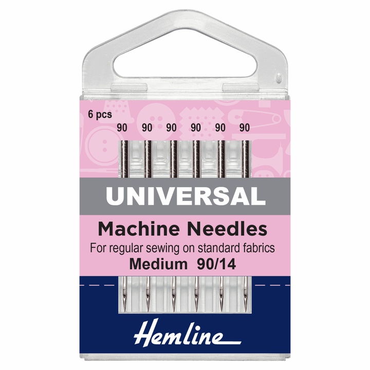 Hemline sewing machine needles x 5/6/10. Ballpoint, Stretch, Universal, Jeans, Quilt.