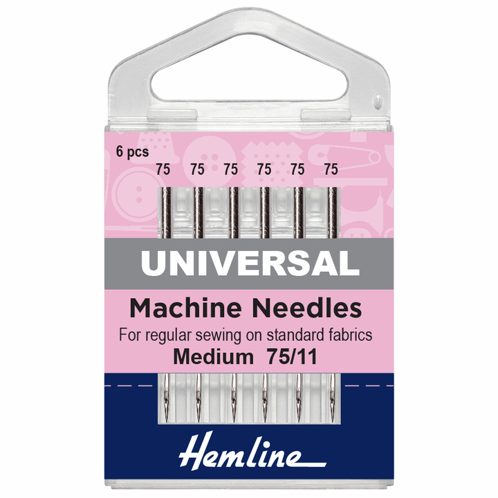 Hemline sewing machine needles x 5/6/10. Ballpoint, Stretch, Universal, Jeans, Quilt.