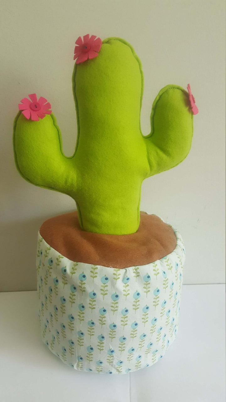 Cactus Doorstop or Home Decoration (refillable /washable) - Sewing PDF Pattern