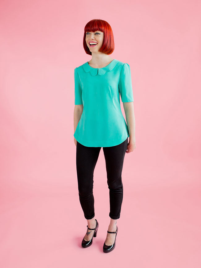 Tilly and the Buttons Orla Shift Top sewing pattern. Easy to follow.