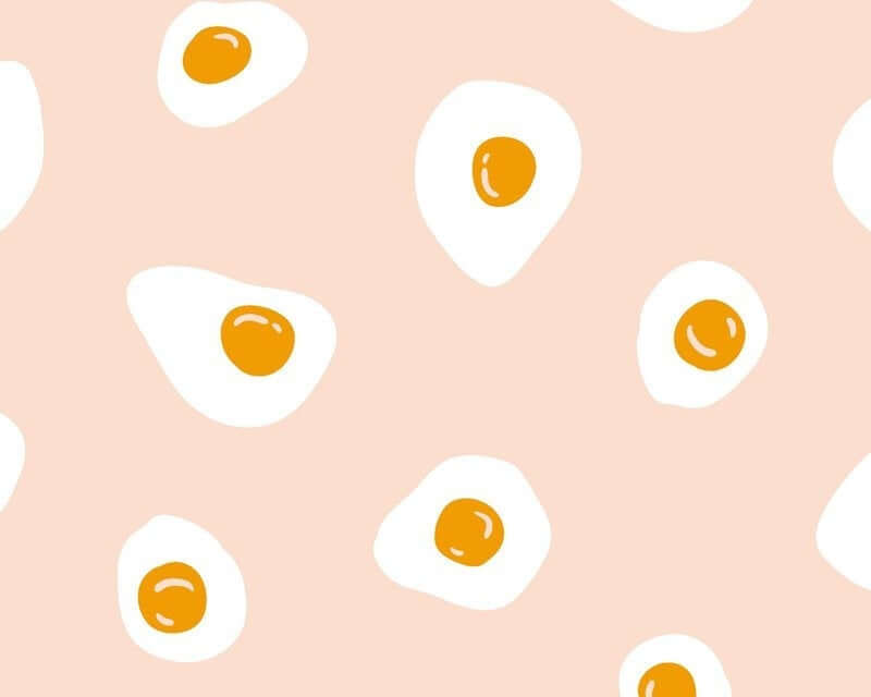 Fried Egg Cotton Craft Quilt 100% Cotton Fabric, fun kids Easter fabric x half metre