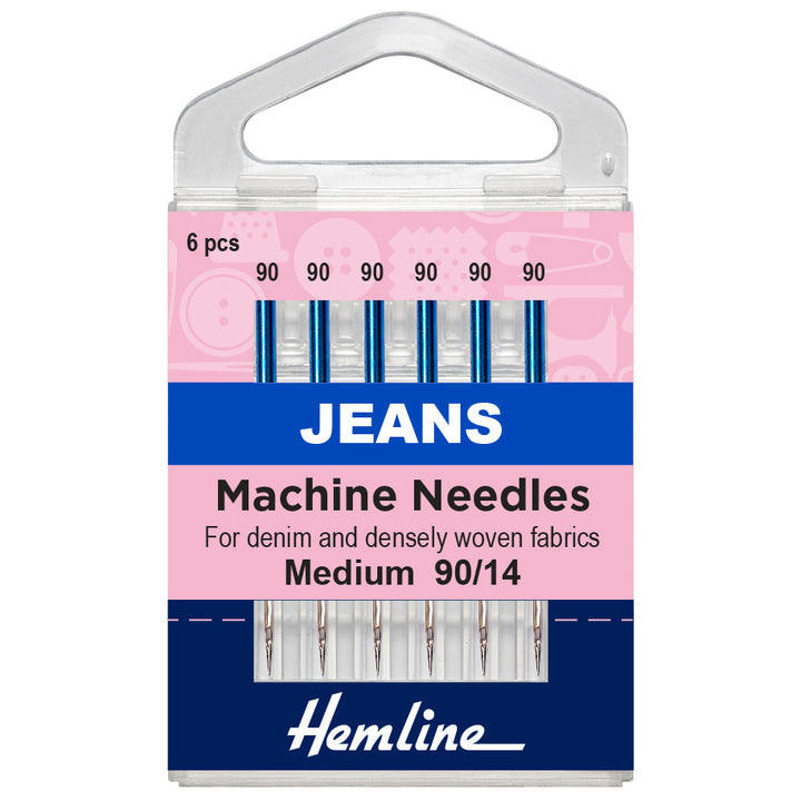 Hemline sewing machine needles x 5/6/10. Ballpoint, Stretch, Universal, Jeans, Quilt.