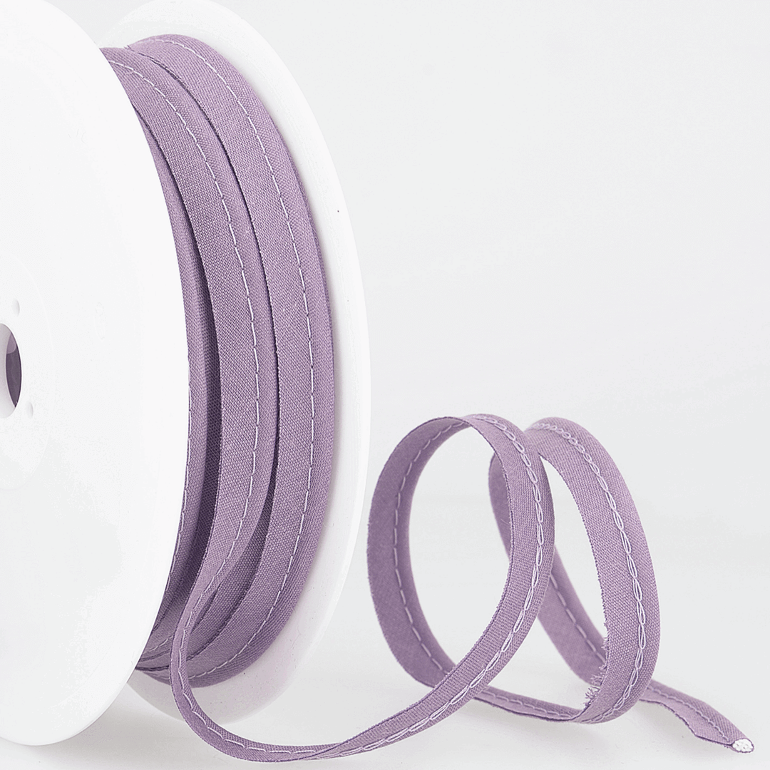 Flanged 10mm wide piping cord 2 mm bias binding cut - Per Metre.