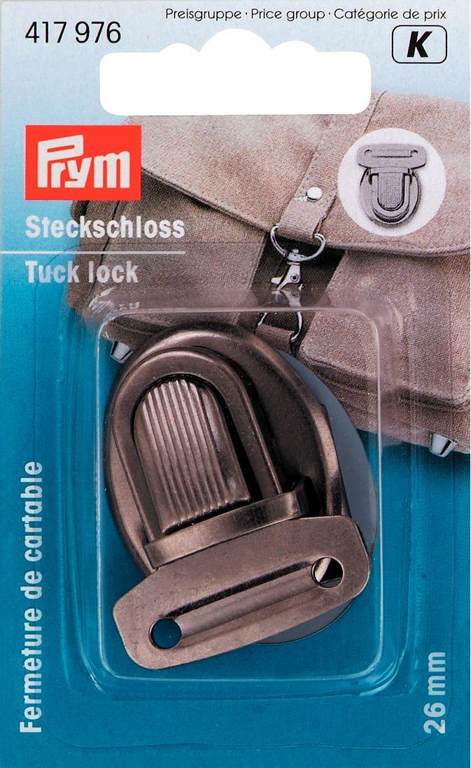 Metal tuck twist lock / bag closure/ bag clasp catch fasteners for bags. Prym.